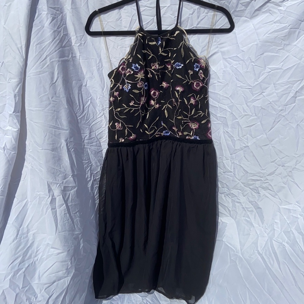 Black Halter Top Dress
